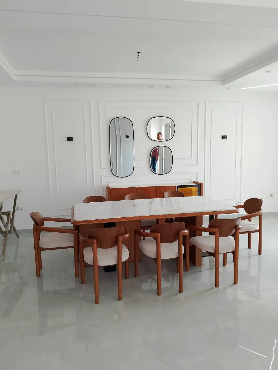 Quartz Dining Table Set