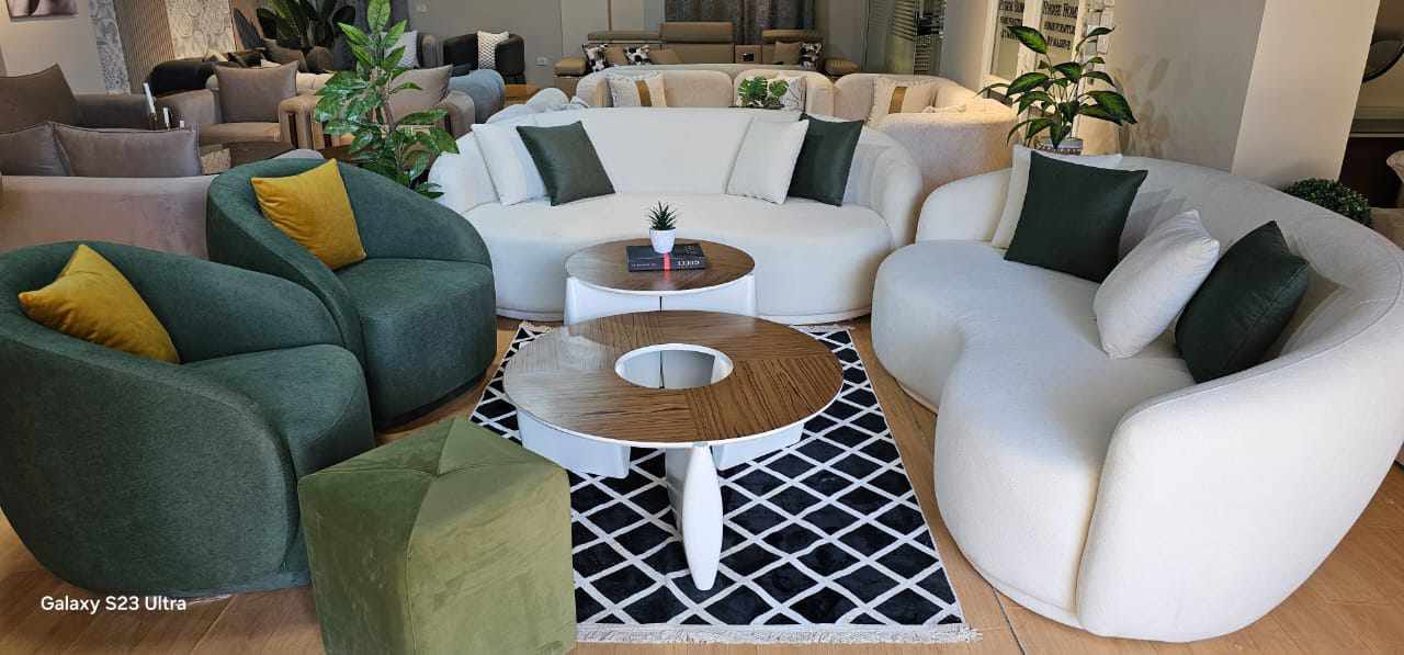 Curvy Living Room Set